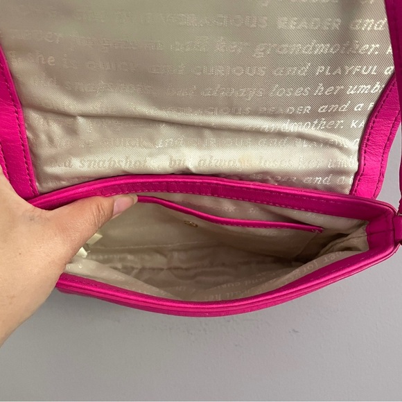 Kate Spade New York Hot Pink Leather Carah Crossbody Purse - Small - Picture 4 of 8